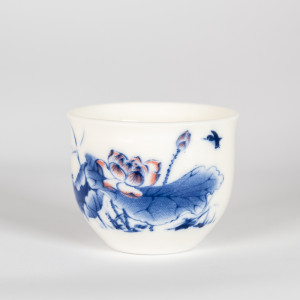 Qinghua lotus tea cup