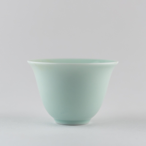 Light celadon 'flower' cup