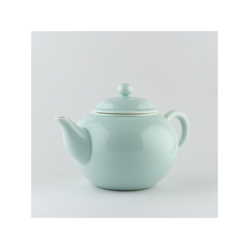 Light celadon tea pot volume 12cl